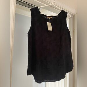 Black Sleeveless Top 100% Cotton Tank